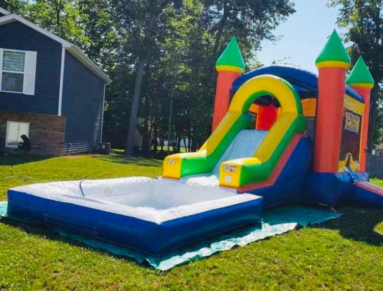 Water slide combo